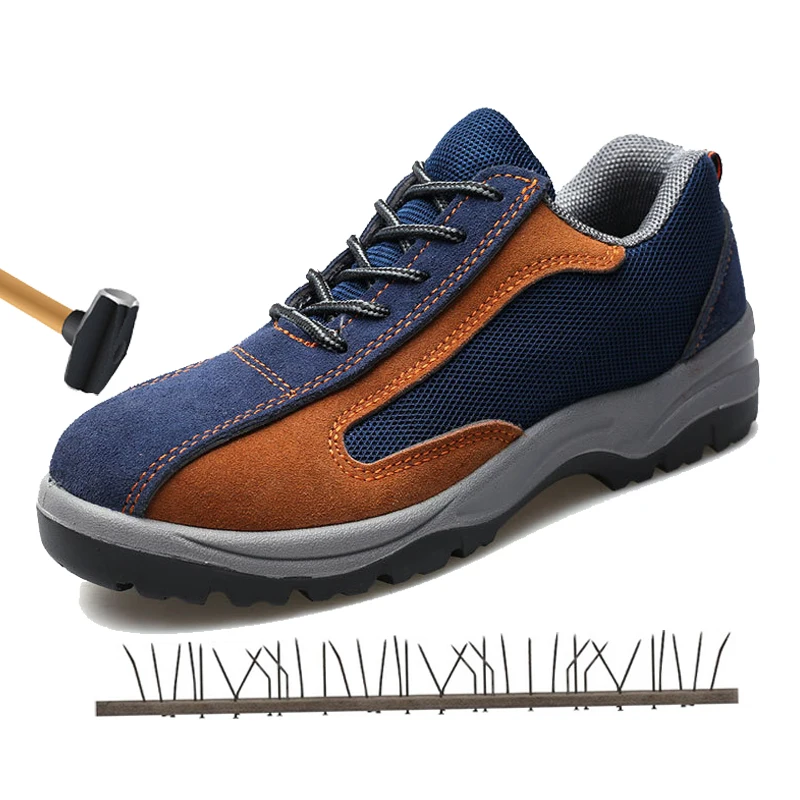 

Steel Toe Cap Work Safety Shoes Men Outdoor Anti-slip Steel Puncture Proof Construction Safety Boots Shoes Indestructible shoes