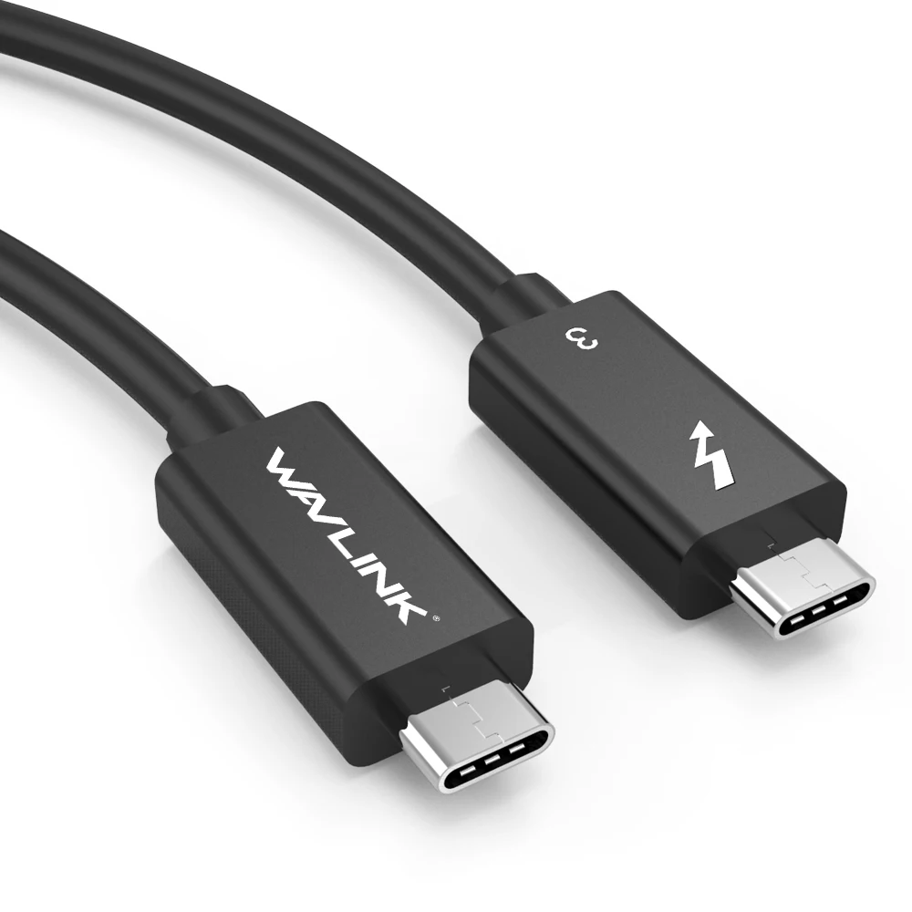 Wavlink Thunderbolt 3 Cable USB C to USB C Cable fast Charger 5K& Dual 4K@60Hz video Display Cable Type C USB Cable For macbook Wavlink Thunderbolt 3 Cable USB C to USB C Cable fast Charger 5K& Dual 4K@60Hz video Display Cable Type C USB Cable For macbook