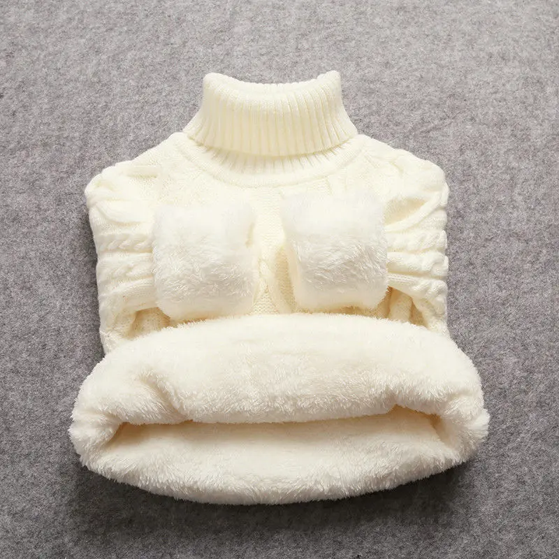 INS/Лидер продаж, Свитера для мальчиков и девочек осенне-зимний теплый свитер для детей возрастом от 1 года до 11 лет двухслойная бархатная утепленная верхняя одежда