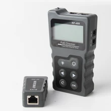 Noyafa NF-488 lcd rede poe verificador sobre o ethernet cat5 cat6 lan cabo tester loop ferramenta de teste