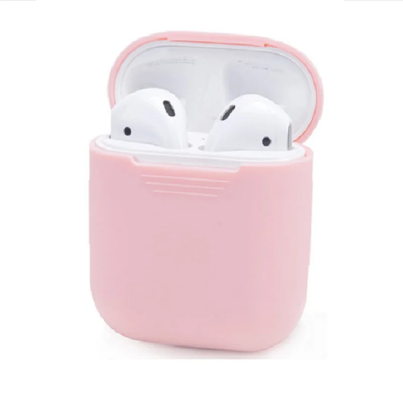 Мягкий силиконовый чехол для Airpods воздуха стручки противоударный наушники защитная крышка Водонепроницаемый для iphone 7 8 гарнитура аксессуары