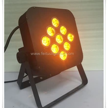 6/лот) par led батарея 9x18 Вт светодиодные par-прожекторы rgbwa uv 6 в 1 с батареей и беспроводной dmx