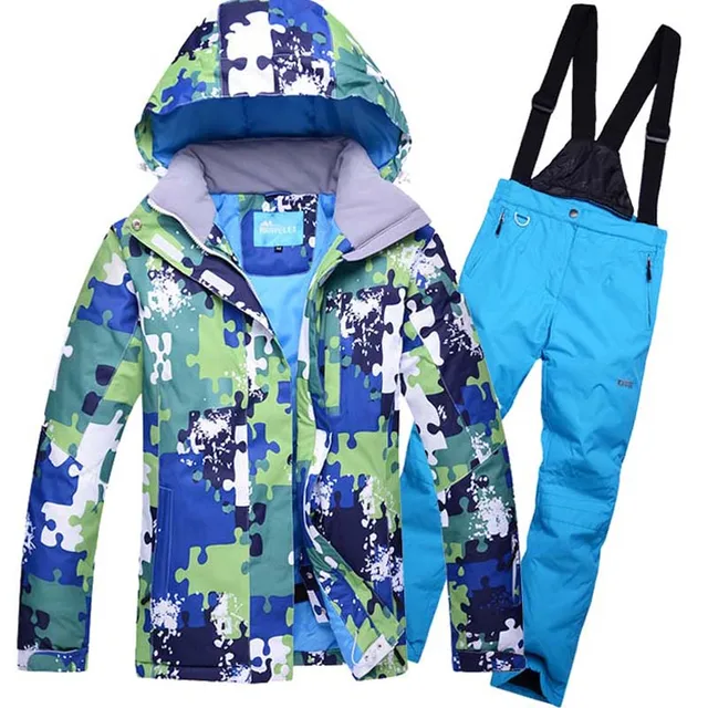 Cheap 2016 Promotion New Men Man Ski Suit Skiwear Skiing Jacket And Pants Jaqueta Feminina Inverno Windproof Warm Winter Ropa Mujer