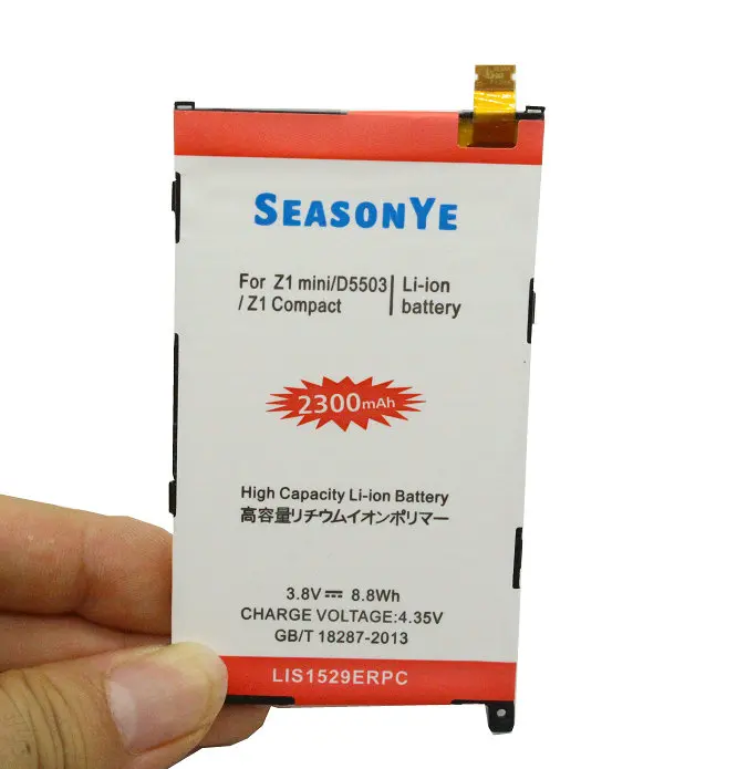 Seasonye 1x LIS1529ERPC 2300 мАч/8.8Wh запасная батарея для мобильного телефона Sony Xperia Z1 mini Z1mini
