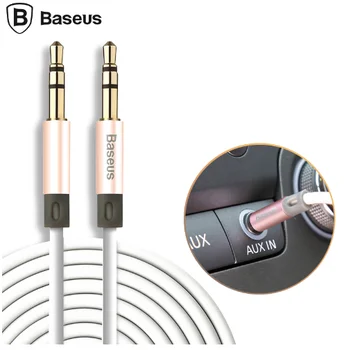 

Baseus 3.5mm Jack Aux Cable for Car Gold Plated Audio Cable jack 3.5 male male speaker cable for Car Headphone for iphone mp3mp4