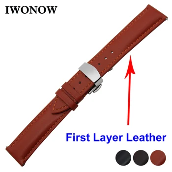 

Cowhide Genuine Leather Watch Band 18mm for Withings Activite / Steel / Pop Stainless Clasp Strap Quick Release Wrist Bracelet