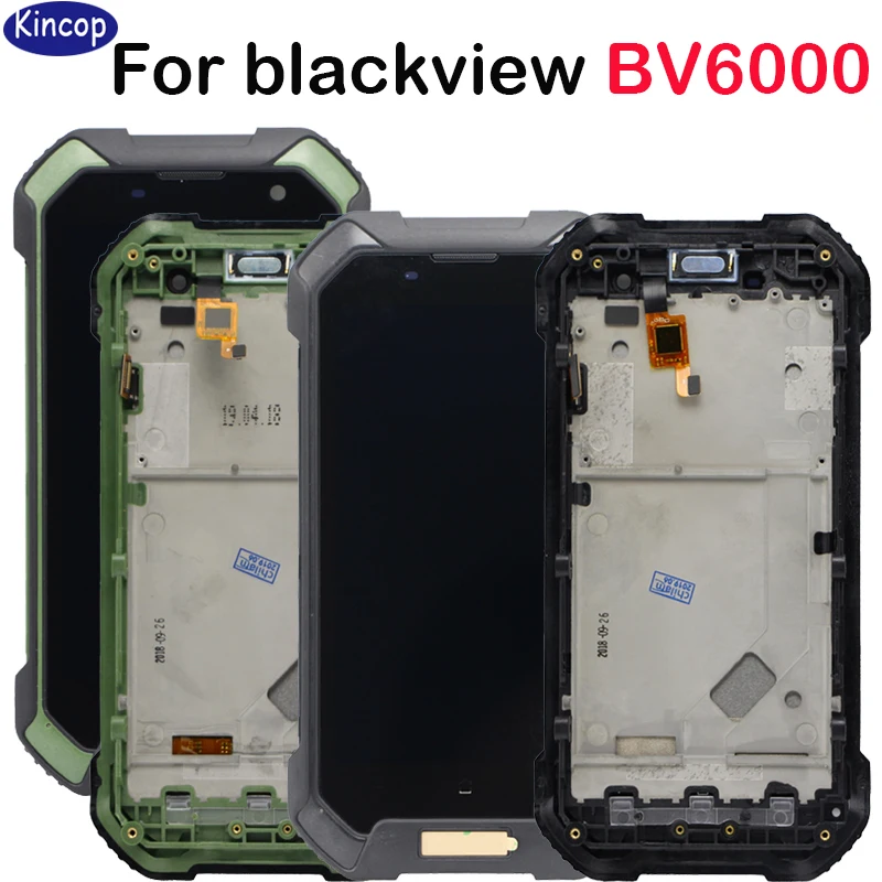 

with frame 4.7 inch for Blackview BV6000S BV6000 LCD Display +Touch Screen Digitizer Assembly all version Android 7.0 6.0