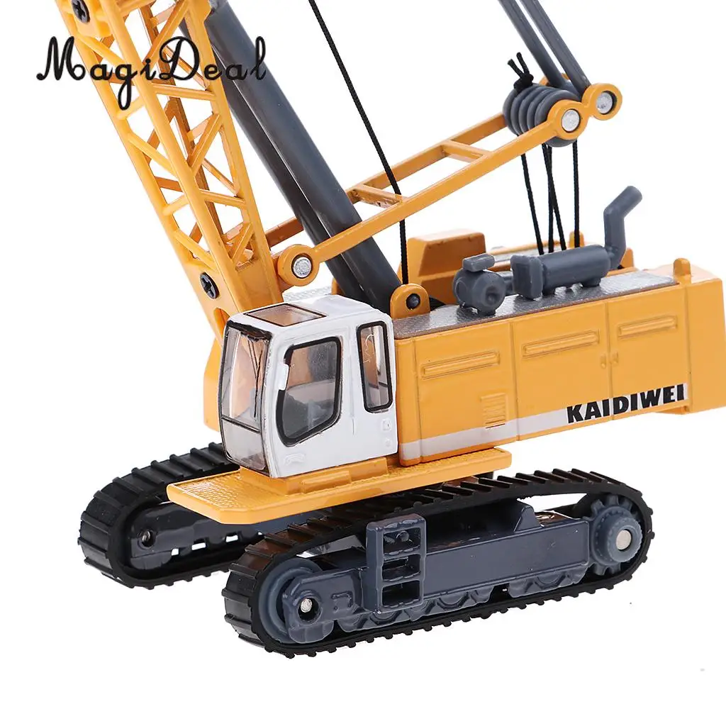 Alloy Diecast 1:87 Scale Crawler Tower Cable Excavator Engineering Vehicle Model Children Boys Toys Gift