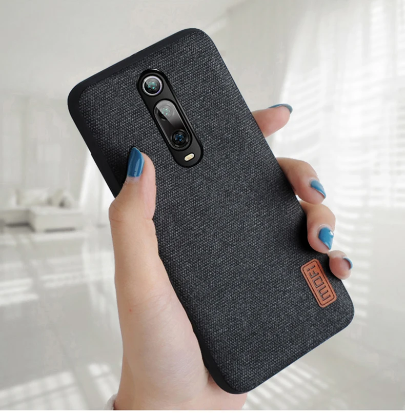 For Xiaomi Mi 9T Pro Case MOFi For Xiaomi Mi 9T Case Cover Protective Fabric Cloth Silicone Back Capas Global Mi9TPro Case