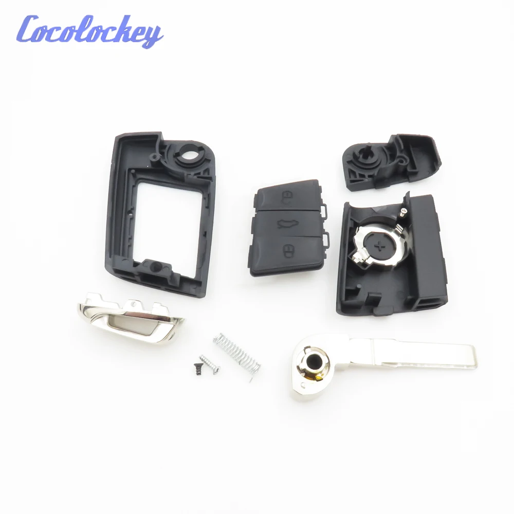 Cocolockey 3 кнопки Модифицированная откидная оболочка ключа дистанционного