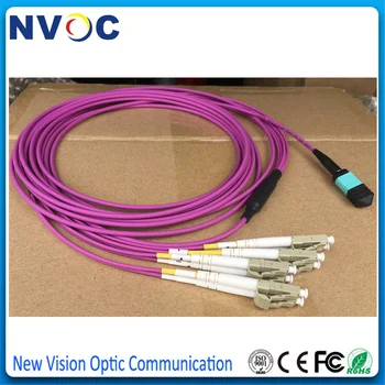 

5M MPO Female to 4*Duplex LC/UPC OM4 Fiber Optic Patch Cord,Lowloss MPO/F-LC/UPC OM4 8F 3.0 LSZH 5M Fanout 2.0 DX 0.5M Violet