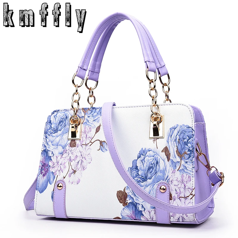 Pochette font b Luxury b font Painting Flowers Chain font b Women b font font b