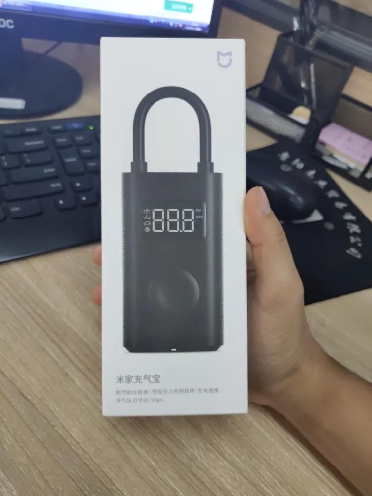  Xiaomi Electric Air Pump Mijia Rechargeable inflator 150PSI Smart Digital Tire Pressure Detection f
