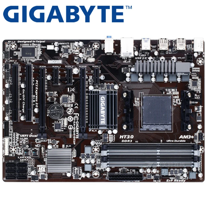 GIGABYTE GA 970A DS3P настольная материнская плата 970 Socket AM3 + DDR3 32G для FX/Phenom II/Athlon II ATX UEFI BIOS