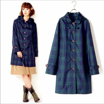 

Men/Women Plaid Jacket Raincoats 2019 Impermeable Japanese Rain Coat Rainwear Raincoat Women Female Waterproof Plaid Rain Jacket