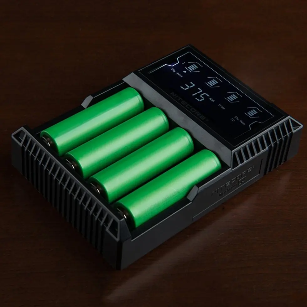 

5PCS D4 LCD Battery Charger For AA/26650/18650/14500/18350/16340 US Plug
