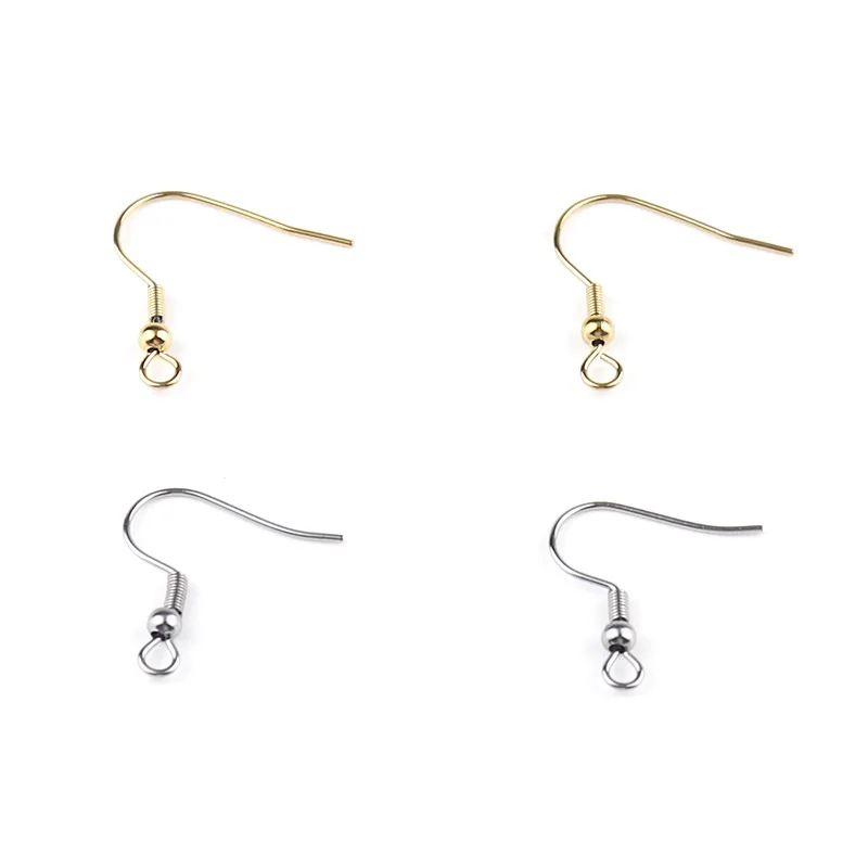 304 Ganci In Orecchino Francese In Acciaio Inox, Ganci Per Orecchini Piatti Filo Per Le Orecchie - Foto 3