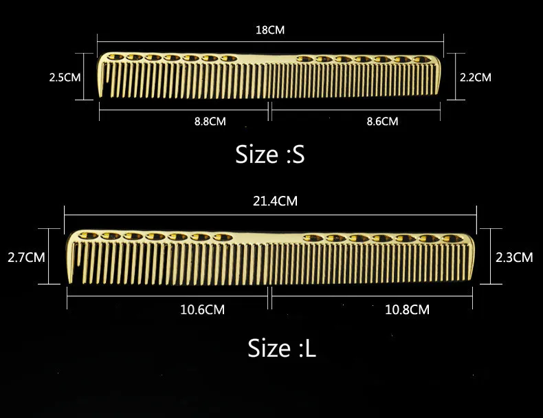 Профессиональные расчески высокого качества космическая алюминиевая расческа для волос Салон Парикмахерская Металлическая Расческа для стрижки Инструменты для укладки