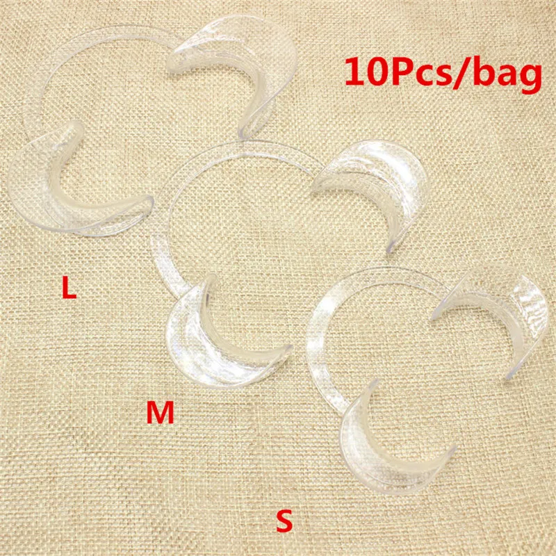 

Free Shipping 10Pcs/bag C-Type Mouth Opener Cheek Retractor Teeth Whitening Dental mouth gag Teeth Whitening