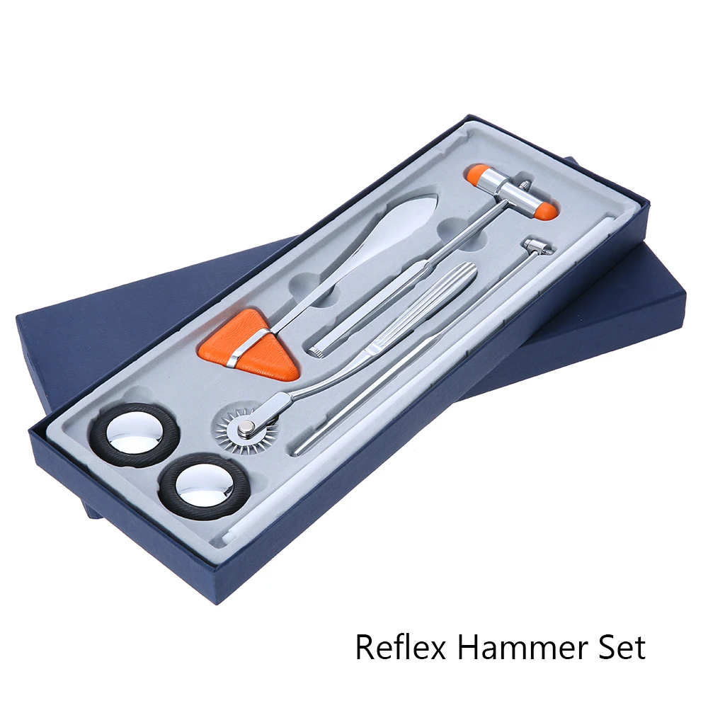5 в 1 медицинский неврологический массажный молоток многофункциональный перкуссор диагностический рефлекторный перкуссионный молоток набор