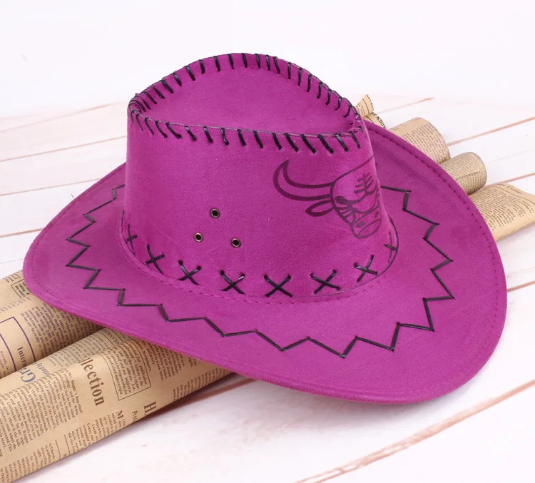 Мужские ковбойские шляпы в Западном и американском стиле с широкими полями, шляпа от солнца для путешествий, ковбойская шляпа из искусственной замши с тройной шнуровкой, Chapeau Homme Cowboy
