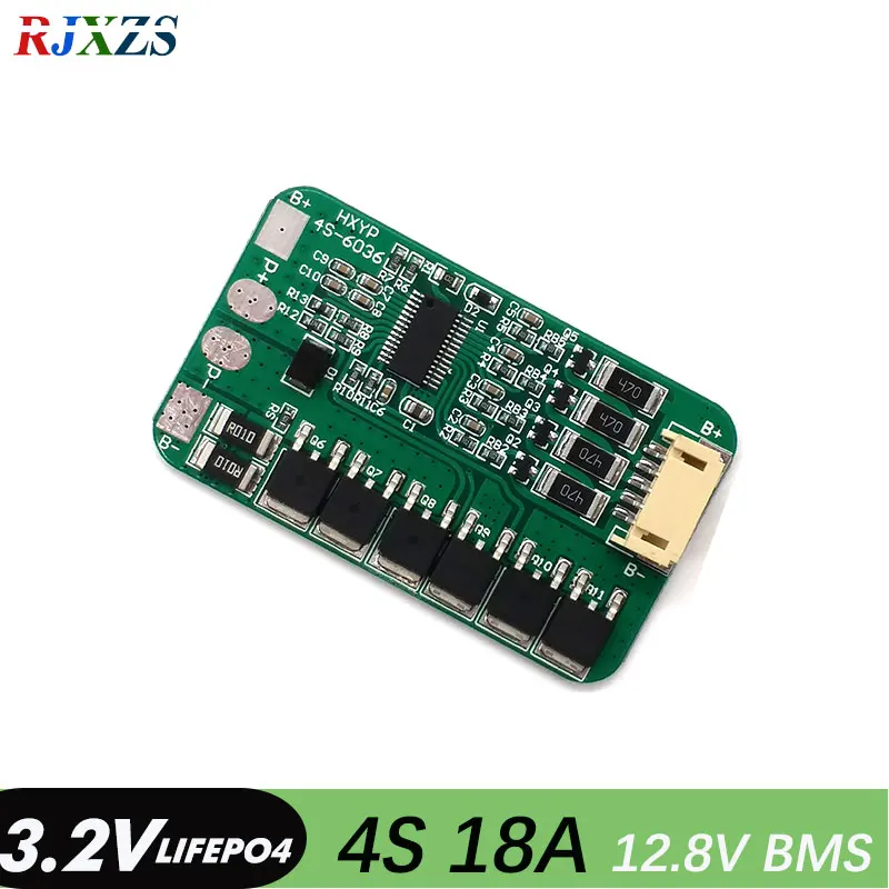 

4S 18A lifepo4 12.8V 14.4V 32650 BMS PCM battery protection board bms pcm for 12V lifepo4 battery cell pack with Balancing