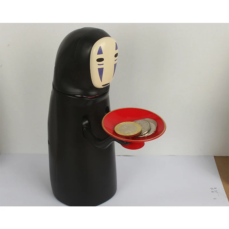 Креативная электрическая копилка Свинья для денег, Забавный Человек без лица, Миядзаки Хаяо, унесенная спиралью, Детские Мультяшные игрушки кукла фигура