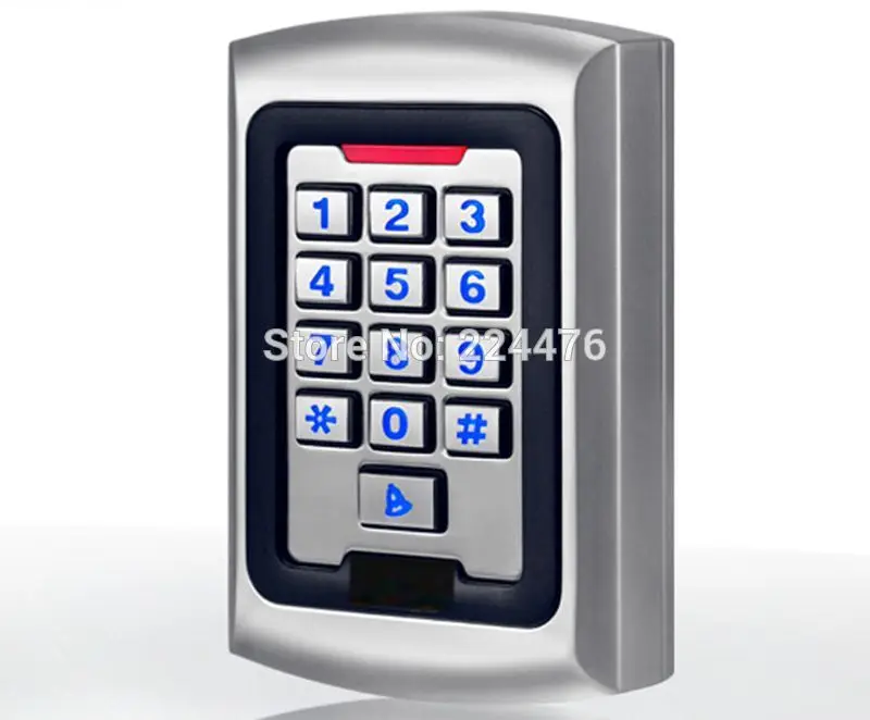 + 10 pcs EM Card Metal Proximity RFID Door Controller Waterproof Password Keypad Access Control System digital backlit button |