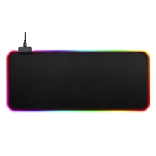 Светящийся игровой коврик для мыши RGB негабаритный светящийся светодиодный с расширенной подсветкой для ПК компьютера ноутбука