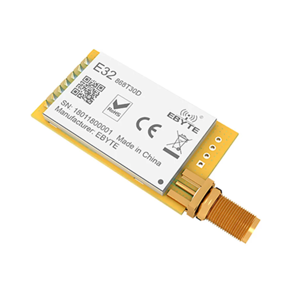 868 МГц LoRa SX1276 радиочастотный модуль с большим диапазоном E32 868T30D UART 1 Вт iot