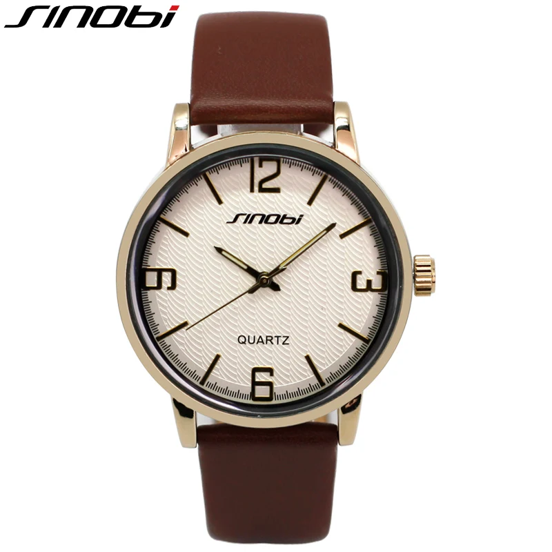 

Sinobi New Mens Watches Top Brand Luxury Womens Watches Business Quartz-watch Lovers Watch Couples Wristwatches relogio feminino