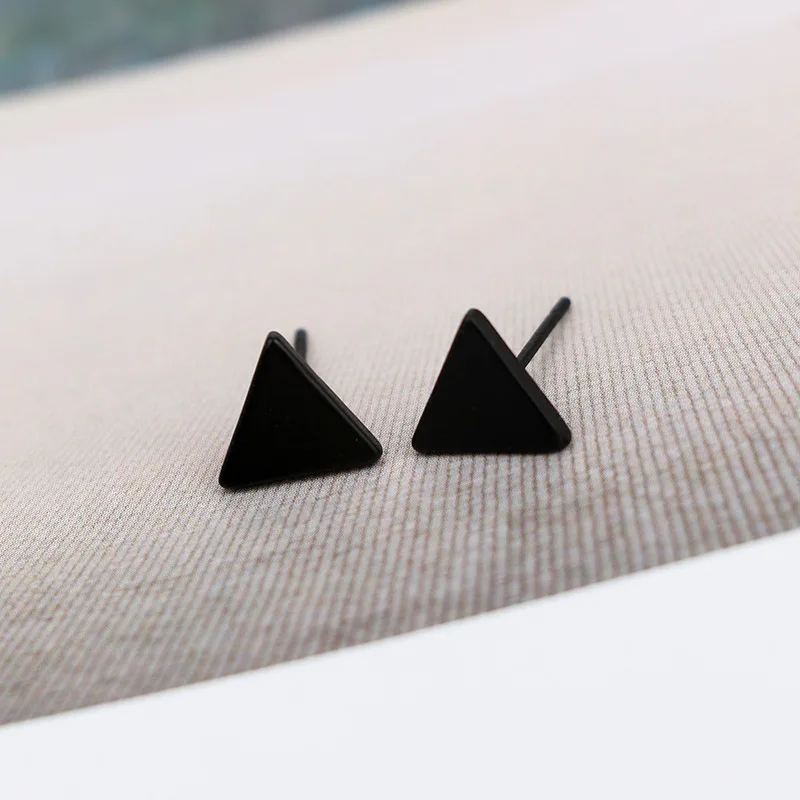 Женские Геометрические серьги гвоздики 3 цвета|triangle stud earrings|stud earringsstud earrings for women |