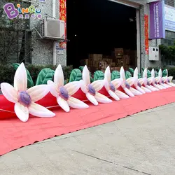 Бесплатная доставка 10 метров длинная надувная Цветочная цепь для свадебного украшения Красивая дутая Цветочная линия для сцены реквизит