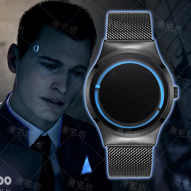 Новая игра Детройт: стать человеком часы для косплея Коннор Ханке Маркус Анимация Косплей Реквизит светящиеся часы аксессуары Подарки