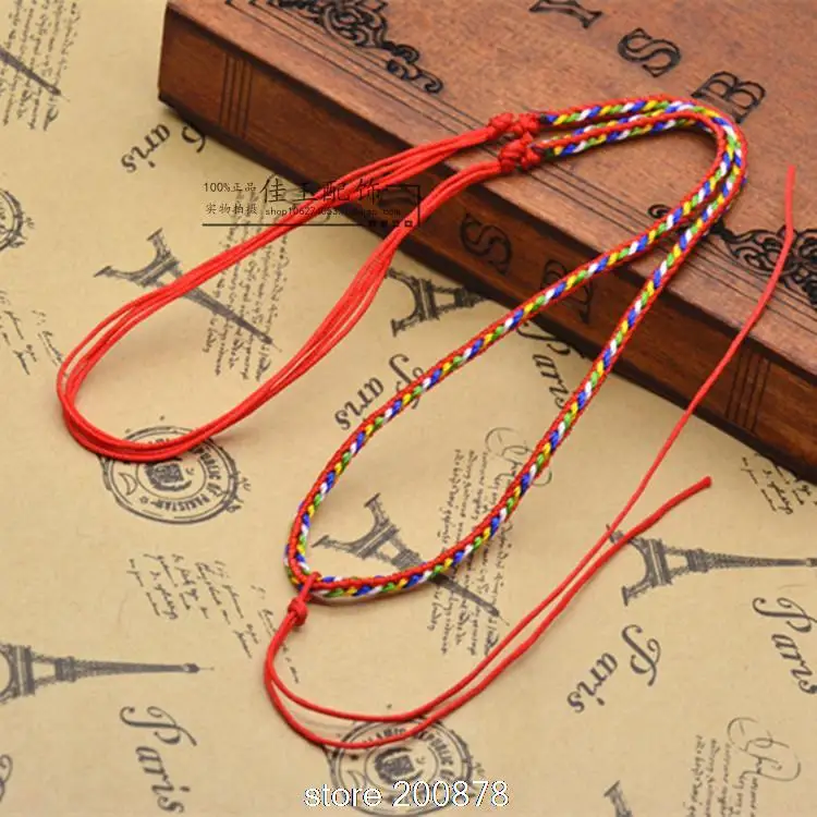 

Wholesale 2mm Colorful Twisted Pendant Chains Threads Straps 50pcs lot Necklace Cords Best Offer