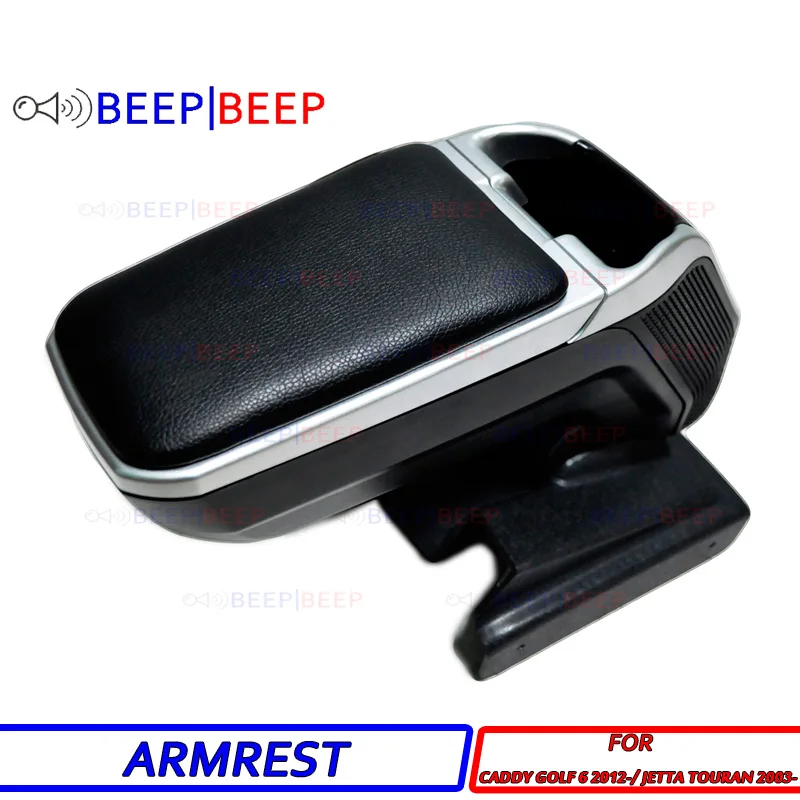 

Car armrest for Volkswagen Caddy Golf 6 2012-/Jetta,Touran centre console storage box arm rest rotatable car interior decoration