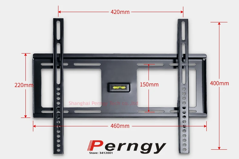 PTB-906SF 60 кг vesa 400x400 универсальное металлическое фиксированное настенное крепление для тв 2"-55" плоский жк-светодиодный телевизор lif механизм