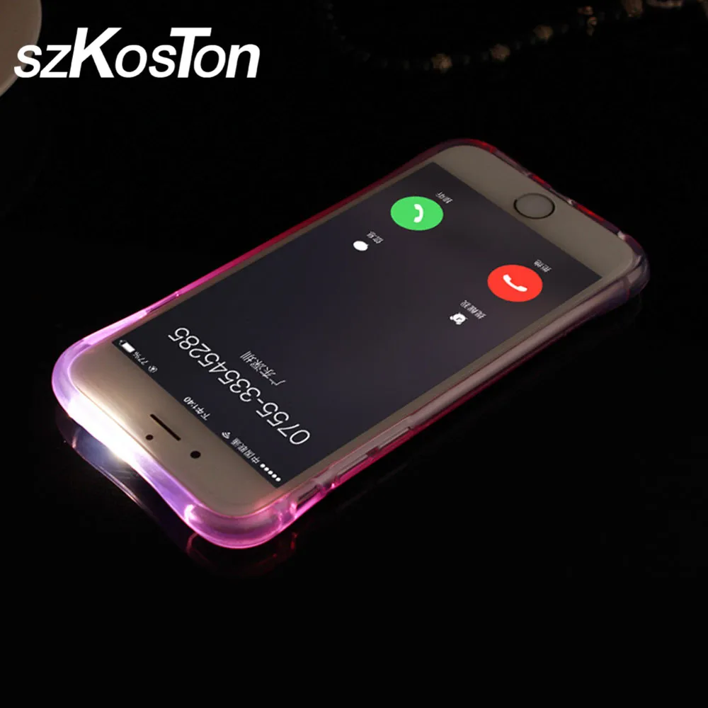 Luxury Bling LED Light Up Phone Case For iPhone 5 5s SE 6 6S Cases