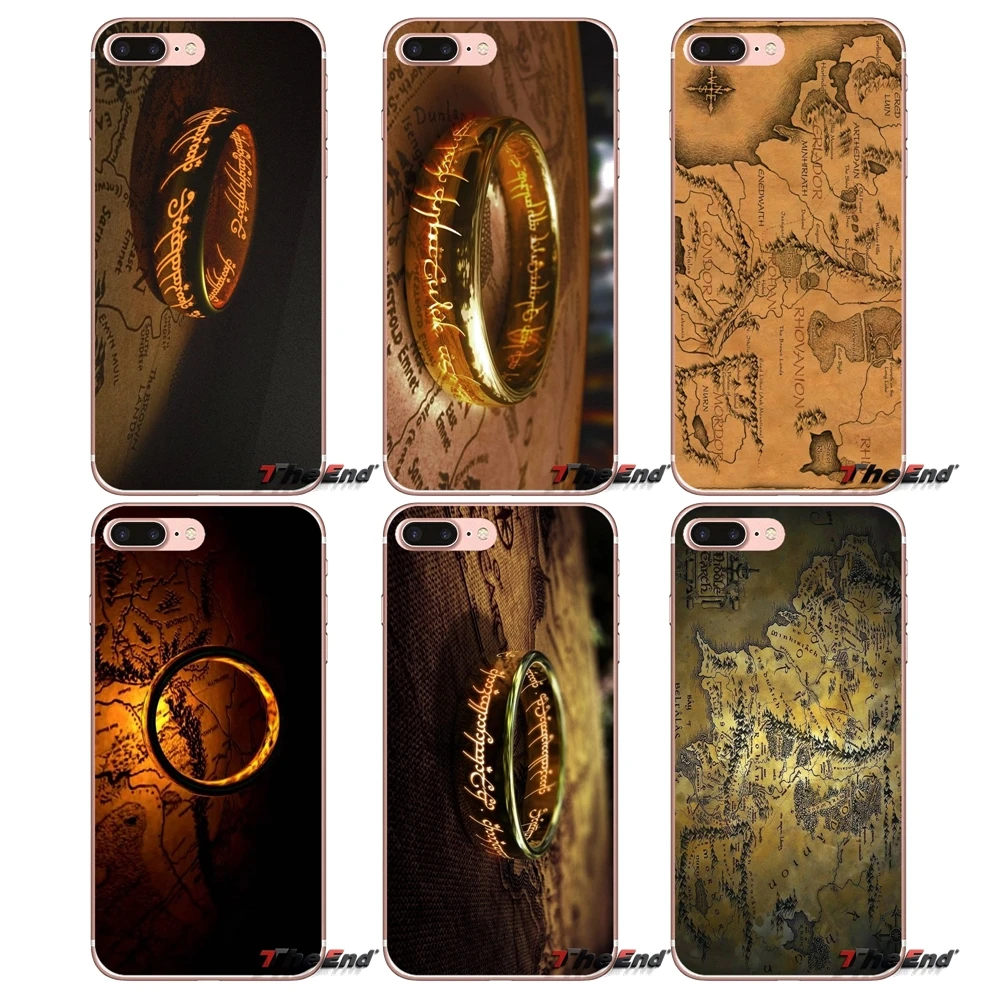 Мягкий чехол для Samsung Galaxy S3 S4 S5 MINI S6 S7 edge S8 Plus Note 2 3 4 5 Grand Core Prime the lord of rings Map Hobbit|for samsung