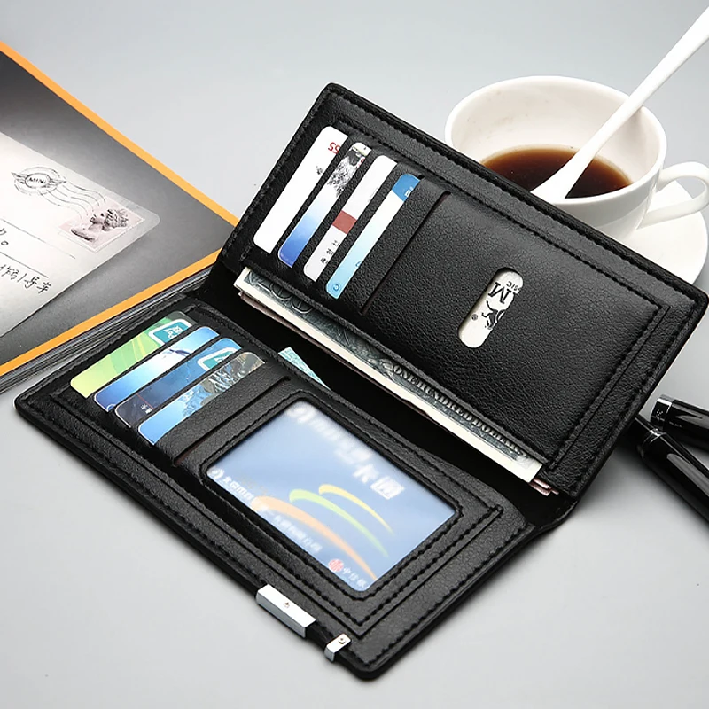 

fashion pu leather wallet men long purse wallet for men high quality wallets male clutch large capacity portefeuille homme 316