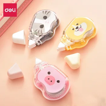 

2Pcs 5mmx5m Correction Tape Cartoon Cute Animals Modify Tape Sticky White Tape Correct Written Mistake Homework School Test 7231