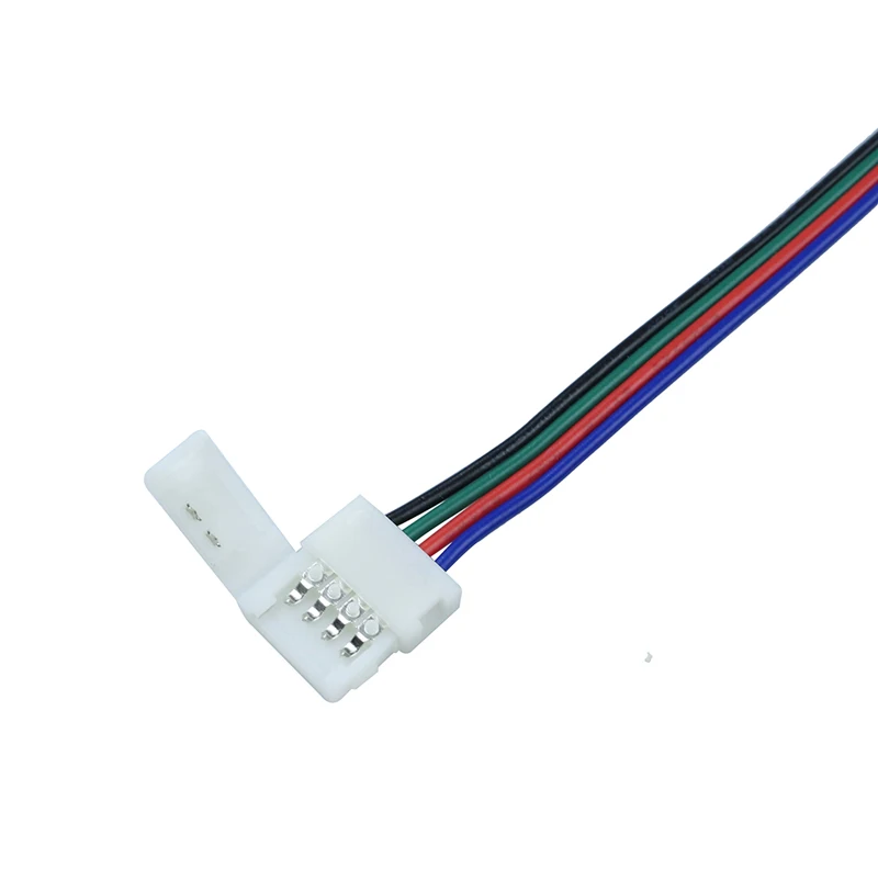 4 контактный разъем для светодиодной ленты RGB типа мама из ПВХ SMD 5050/3528