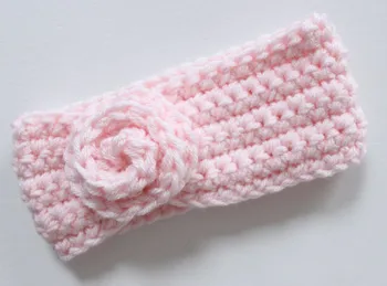 

Baby girl pink hair band Headware Warmer /Ear Warmer, TODDLER/CHILD Head Warmer/Ear Warmer with Flower