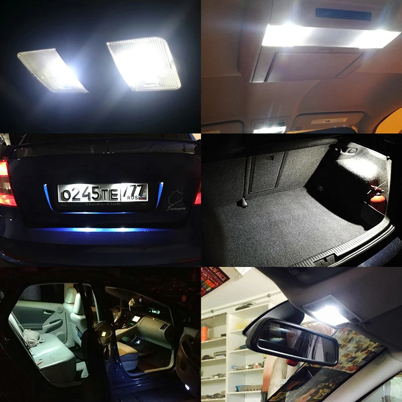 Лампа светодиодная MAXGTRS c5w 2 шт. фестон для чтения 12 В 31 мм 36 39 41 c10w чип Csp
