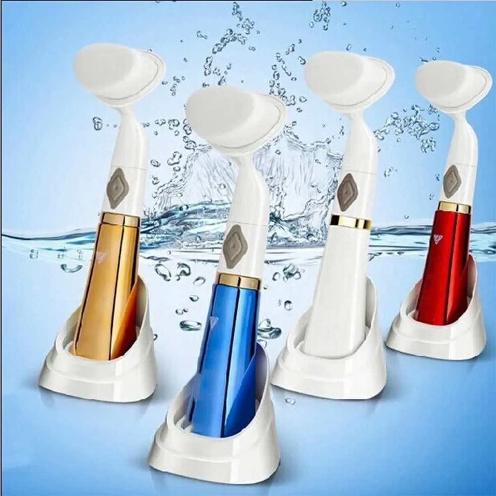 

2019 Electric Skin Cleansing Brush Facial Brush Face Clean Skin Massage Deep Pore Scrubber Cleanser Beauty Instrument Skin Care