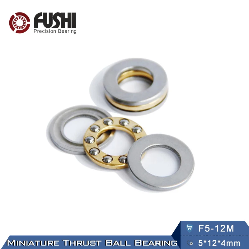 Us 1299 Aliexpresscom Buy F5 12m Bearing 5124 Mm 10pcs Abec 1 Miniature F5 12 M Thrust Axial F5 12m Ball Bearings With Grooved Raceway