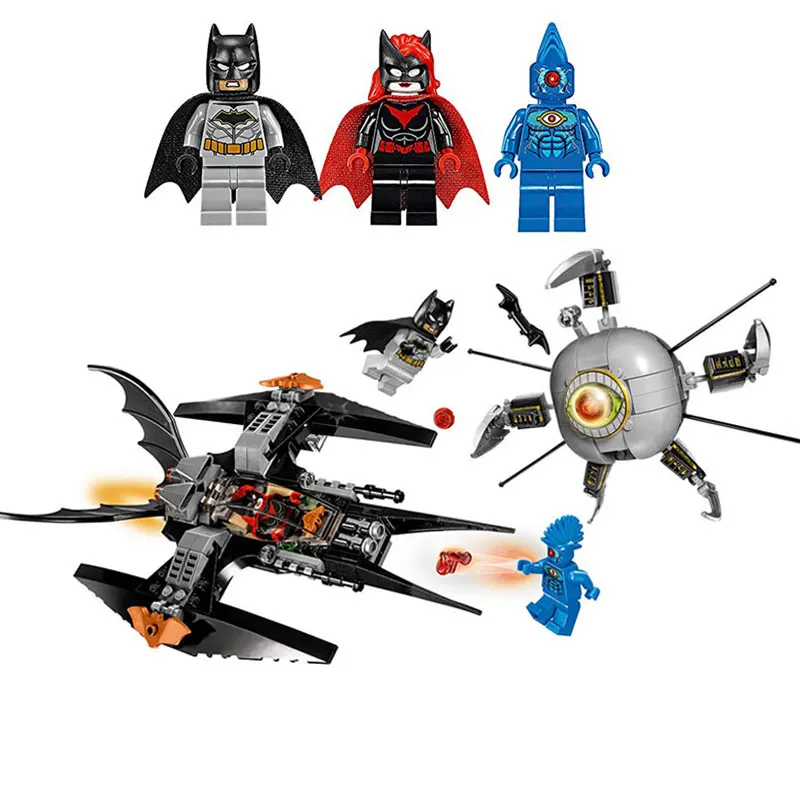 

DC Super Hero Series Batman Brother Eye Takedown Building Blocks Toys 302Pcs Compatible With Legoings batman