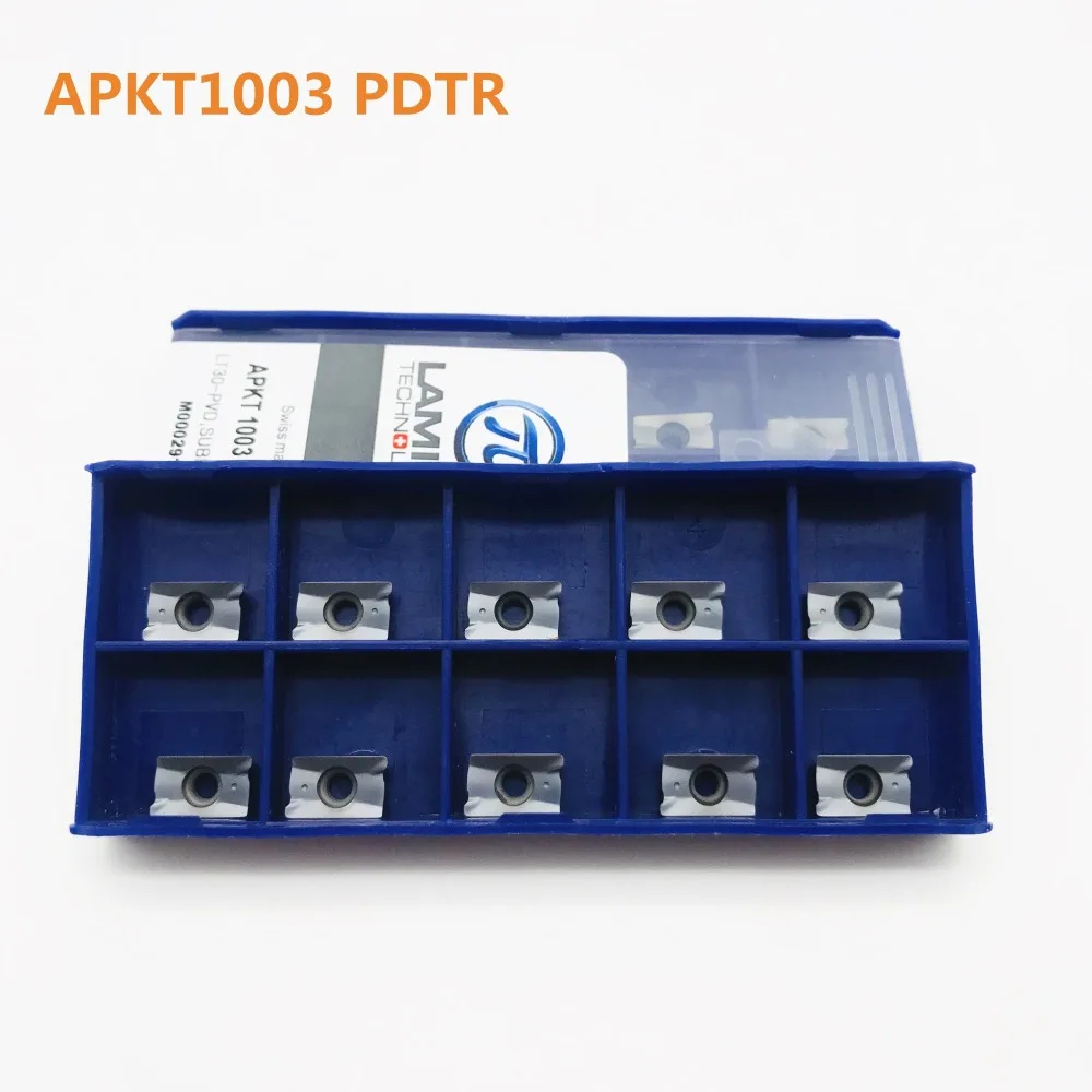 

20PCS Carbide Tool APKT1003 PDTR High Quality Lathe Tool Carbide Tool Metal Turning Tool APKT1003 CNC Parts Milling Cutter