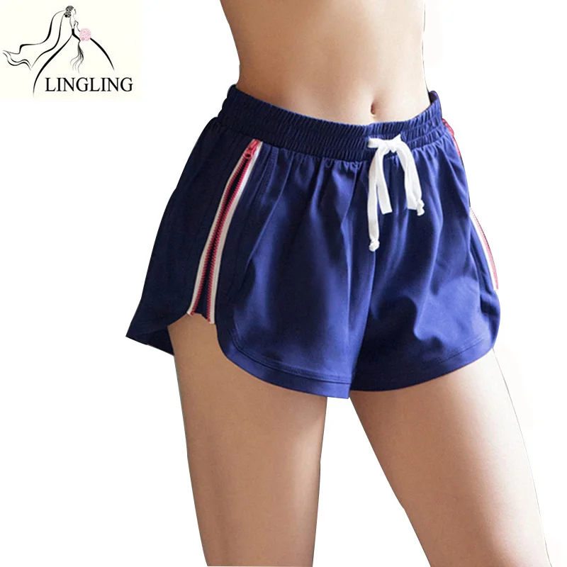 Shorts,Women's Sports Double Layer Gym Running Shorts Women Loose Side
