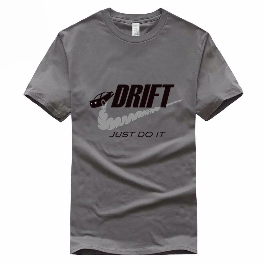 Просто Дрифт это забавный евро размер хлопок футболка Летняя Повседневная с круглым вырезом коротким рукавом футболка для мужчин и женщин GMT108